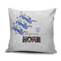 England National Football Pillow Cover Football is Coming Home Typography Sporty Style