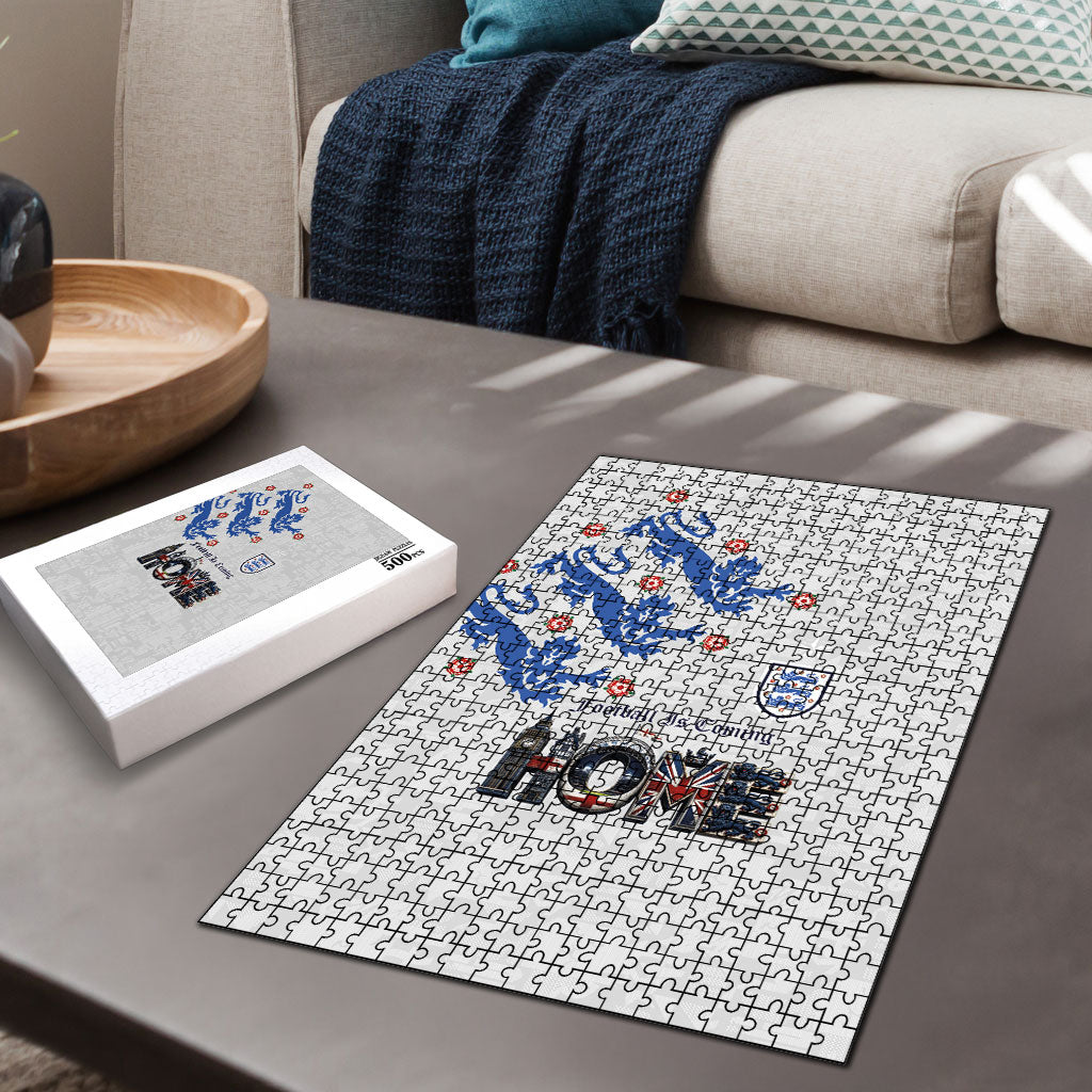 England National Football Puzzle Football is Coming Home Typography Sporty Style