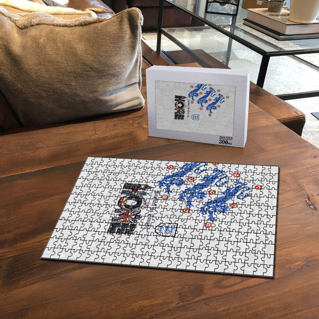 England National Football Puzzle Football is Coming Home Typography Sporty Style