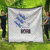 England National Football Quilt Football is Coming Home Typography Sporty Style