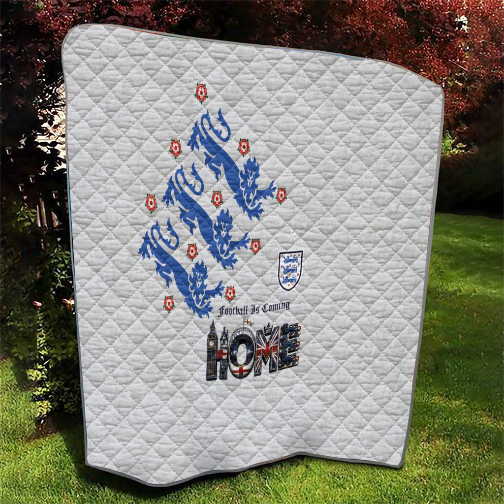 England National Football Quilt Football is Coming Home Typography Sporty Style