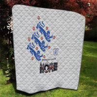 England National Football Quilt Football is Coming Home Typography Sporty Style