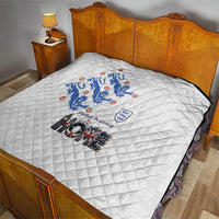 England National Football Quilt Football is Coming Home Typography Sporty Style