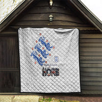 England National Football Quilt Football is Coming Home Typography Sporty Style