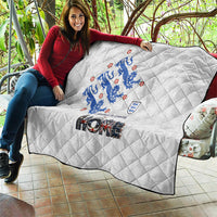 England National Football Quilt Football is Coming Home Typography Sporty Style
