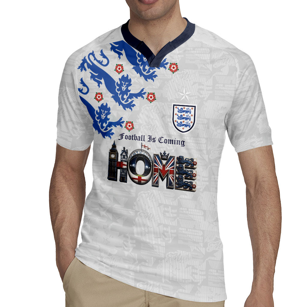 Custom England National Football Rugby Jersey Football is Coming Home Typography Sporty Style