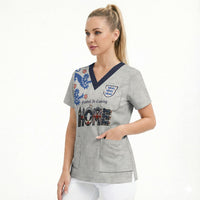 Custom England National Football Scrub Top Football is Coming Home Typography Sporty Style