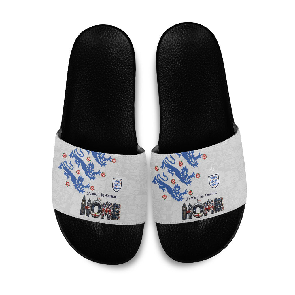 England National Football Slide Sandals Football is Coming Home Typography Sporty Style