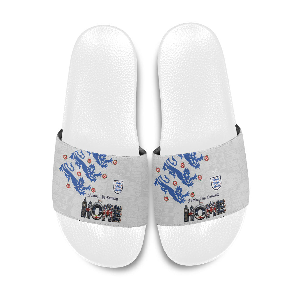 England National Football Slide Sandals Football is Coming Home Typography Sporty Style