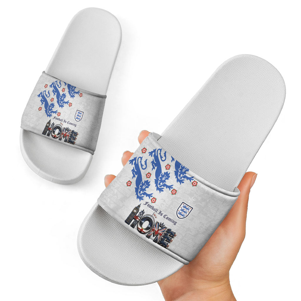 England National Football Slide Sandals Football is Coming Home Typography Sporty Style