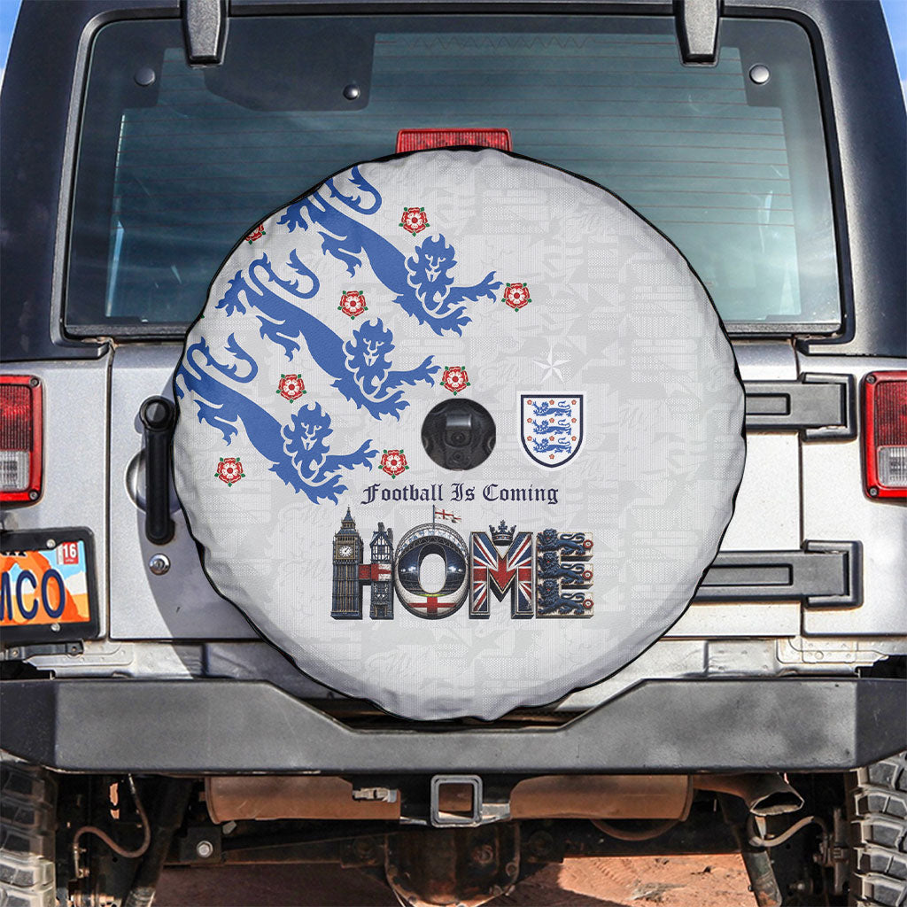 England National Football Spare Tire Cover Football is Coming Home Typography Sporty Style