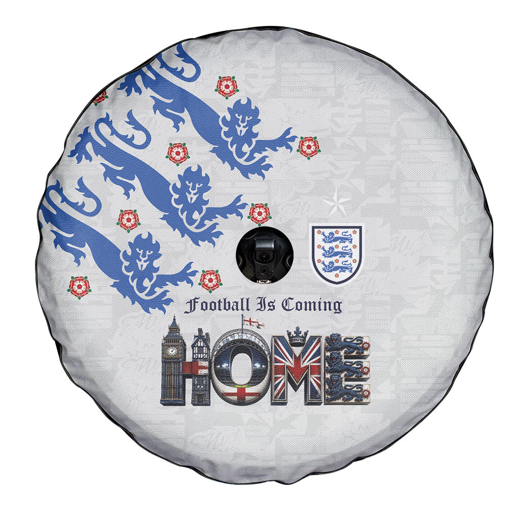 England National Football Spare Tire Cover Football is Coming Home Typography Sporty Style