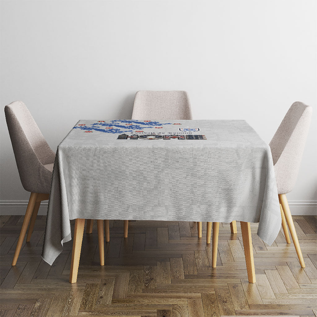 England National Football Tablecloth Football is Coming Home Typography Sporty Style