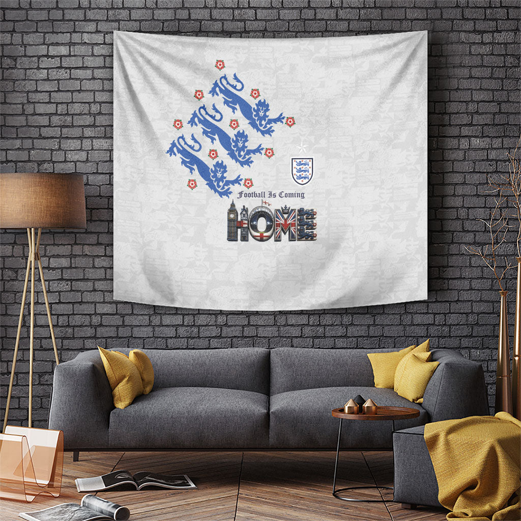 England National Football Tapestry Football is Coming Home Typography Sporty Style