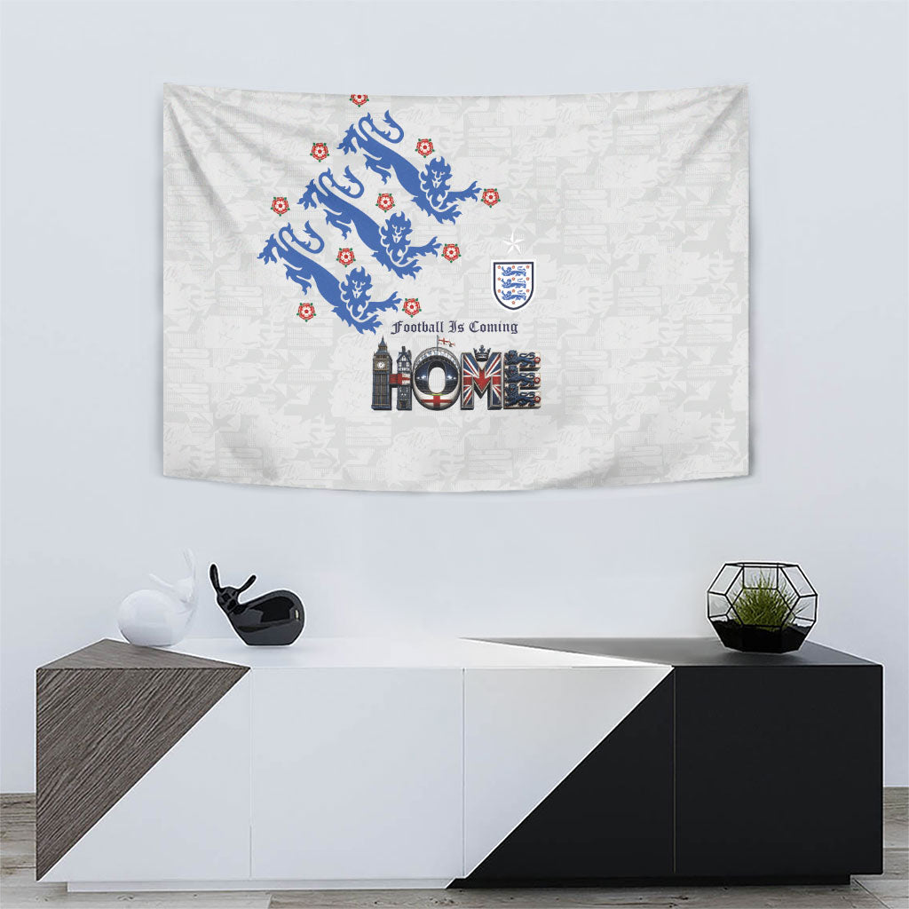 England National Football Tapestry Football is Coming Home Typography Sporty Style