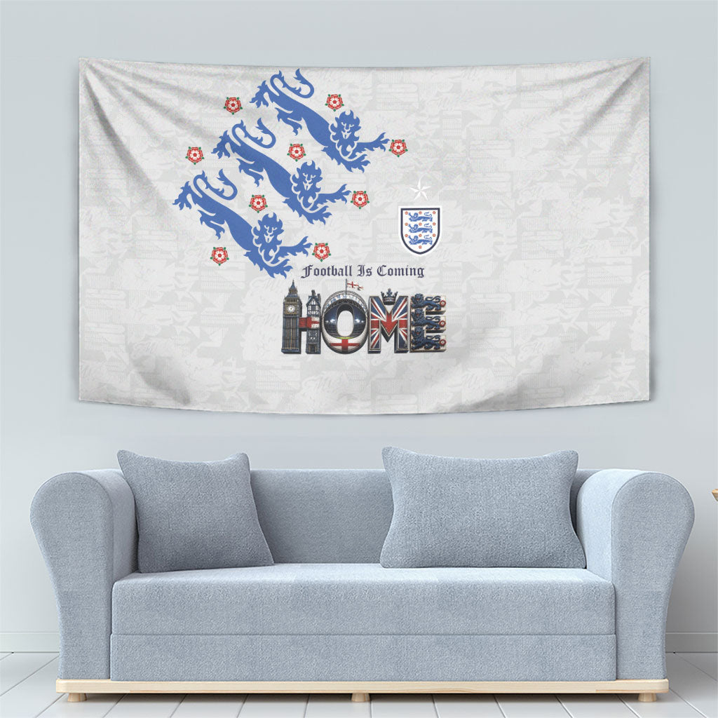 England National Football Tapestry Football is Coming Home Typography Sporty Style