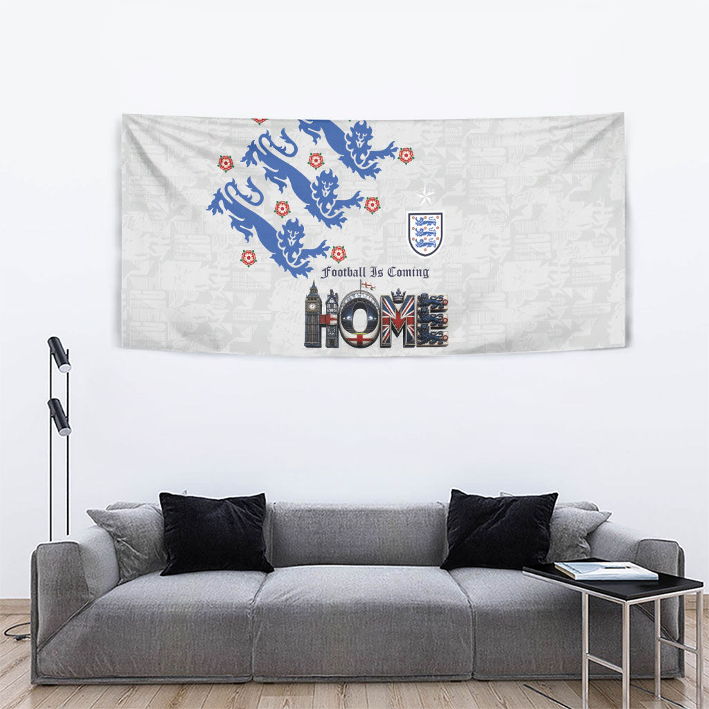 England National Football Tapestry Football is Coming Home Typography Sporty Style