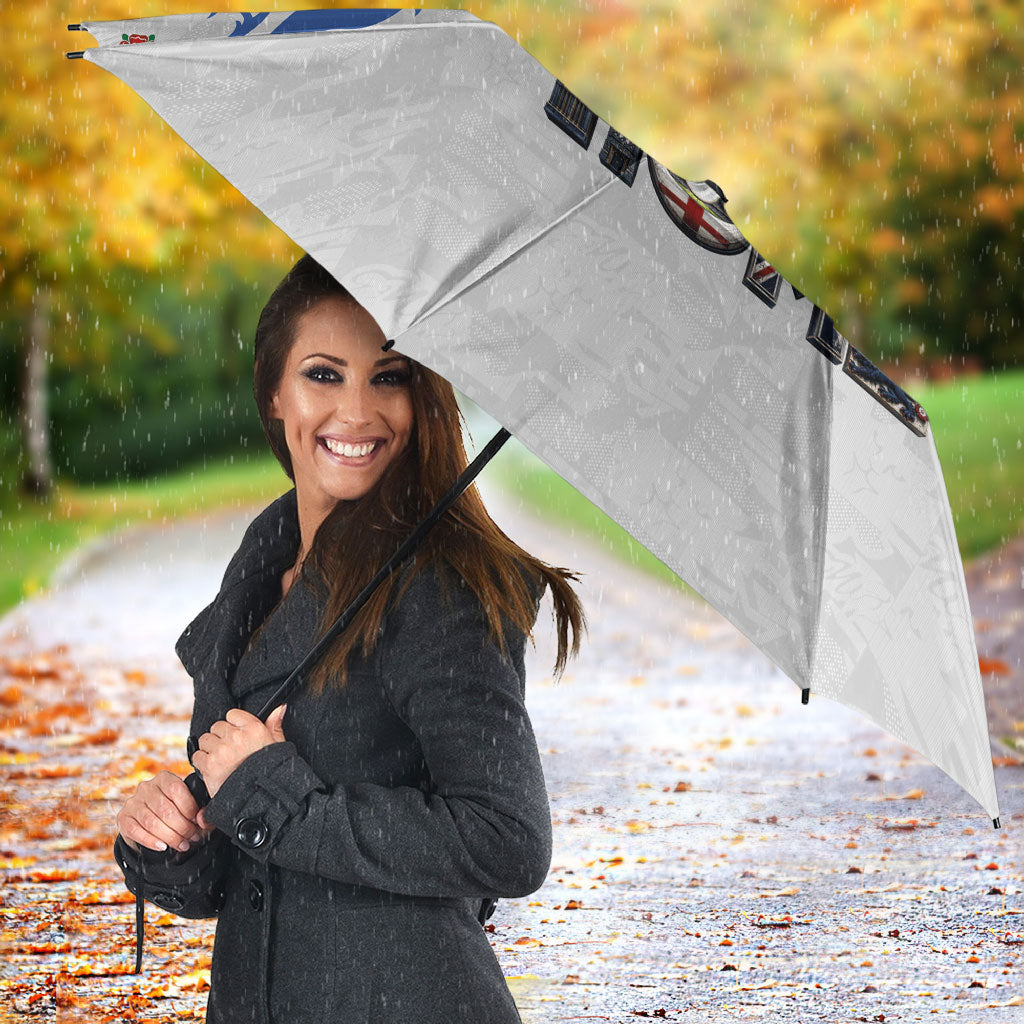 England National Football Umbrella Football is Coming Home Typography Sporty Style