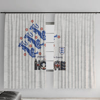 England National Football Window Curtain Football is Coming Home Typography Sporty Style