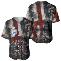 England National Football Baseball Jersey Football is Coming Home Typography Grunge Style
