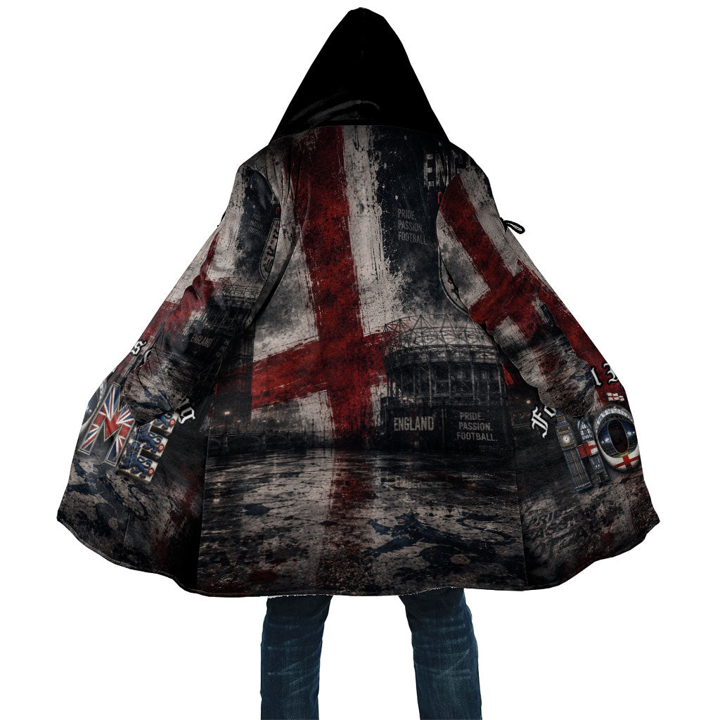 England National Football Cloak Football is Coming Home Typography Grunge Style
