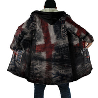 England National Football Cloak Football is Coming Home Typography Grunge Style
