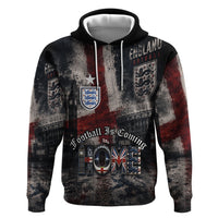 England National Football Hoodie Football is Coming Home Typography Grunge Style