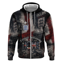 England National Football Hoodie Football is Coming Home Typography Grunge Style