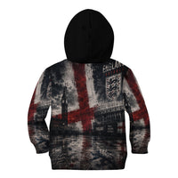 England National Football Kid Hoodie Football is Coming Home Typography Grunge Style