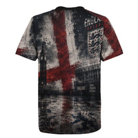 England National Football Rugby Jersey Football is Coming Home Typography Grunge Style