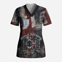 England National Football Scrub Top Football is Coming Home Typography Grunge Style