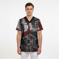 England National Football Scrub Top Football is Coming Home Typography Grunge Style