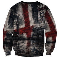 England National Football Sweatshirt Football is Coming Home Typography Grunge Style