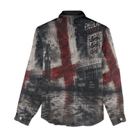 England National Football Women Casual Shirt Football is Coming Home Typography Grunge Style