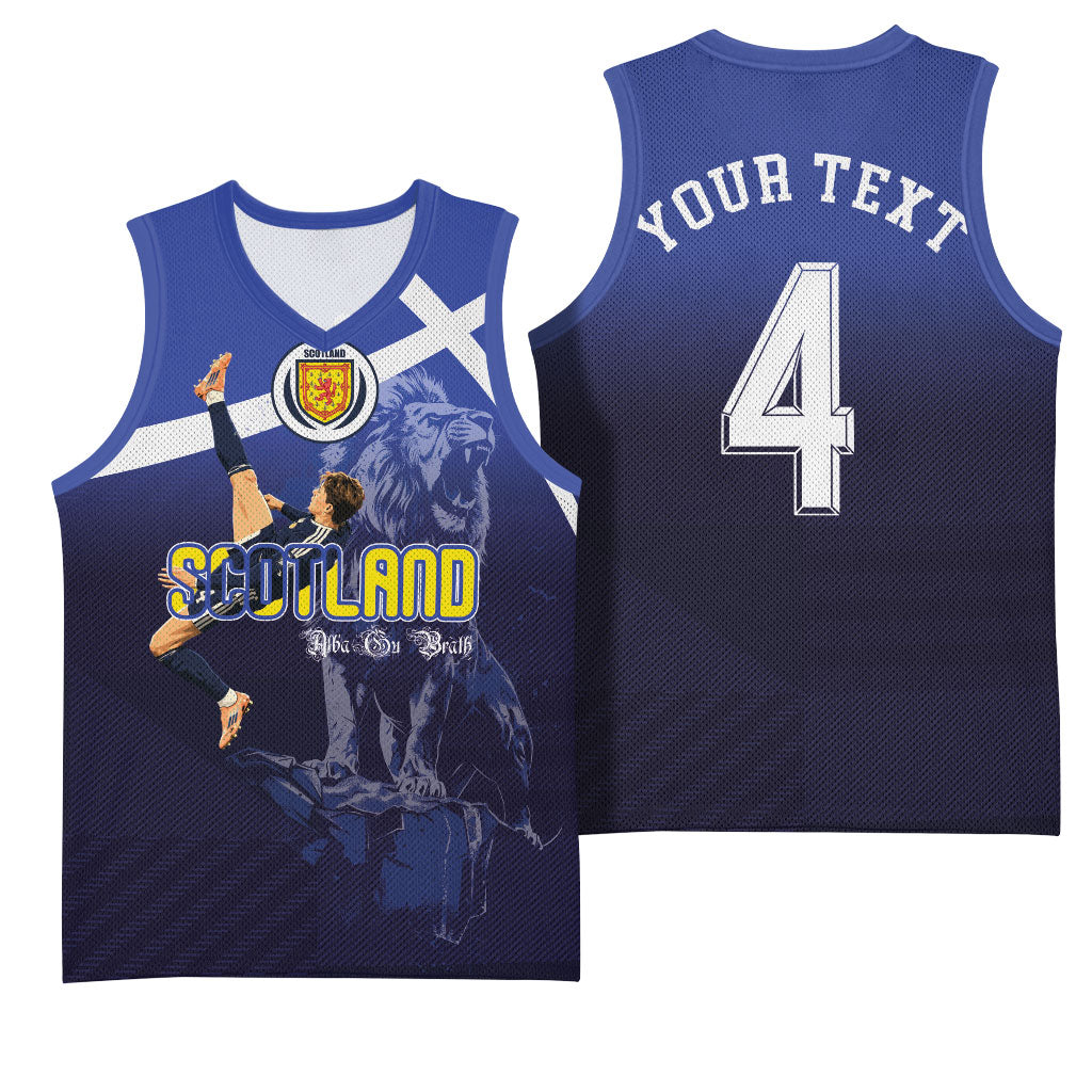 Custom Scotland National Football Basketball Jersey Volley to the North America 2026
