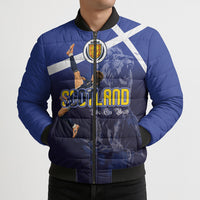 Custom Scotland National Football Bomber Puffer Jacket Volley to the North America 2026