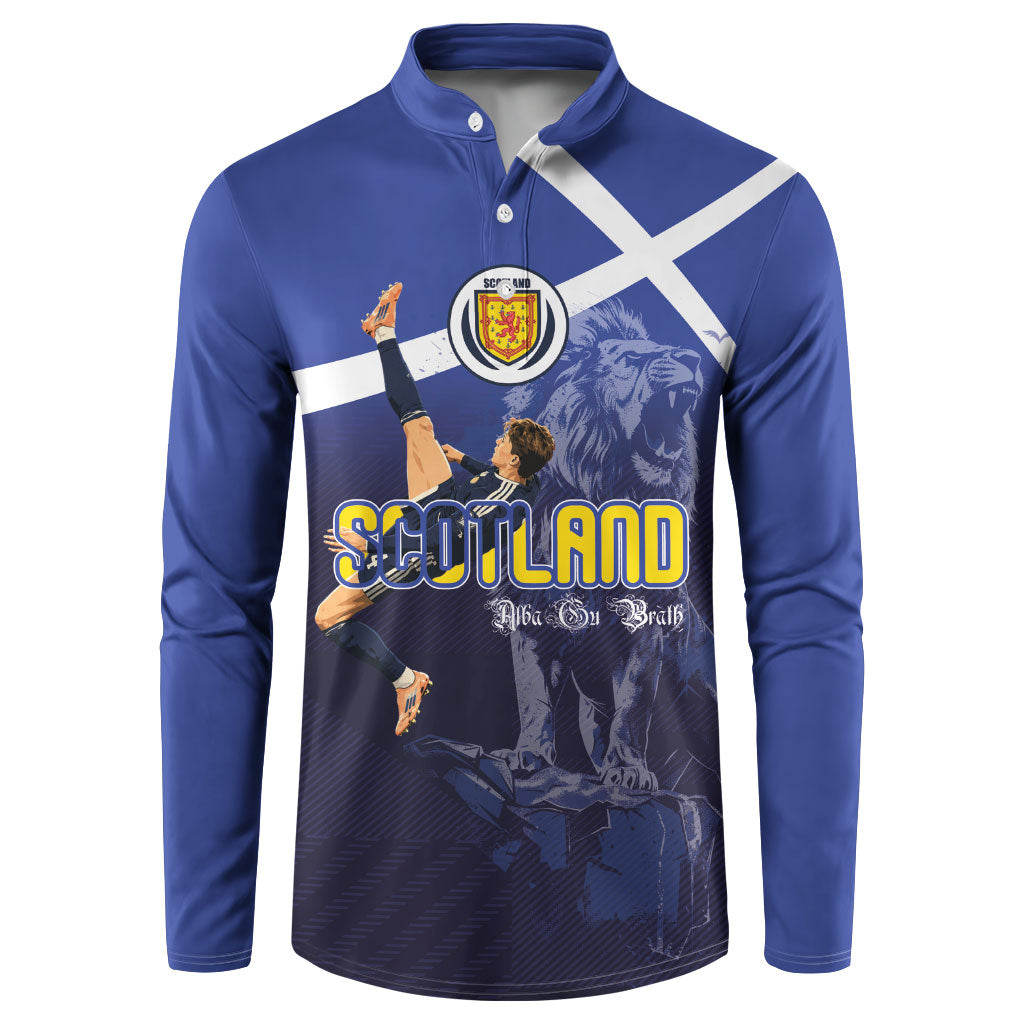 Custom Scotland National Football Button Sweatshirt Volley to the North America 2026