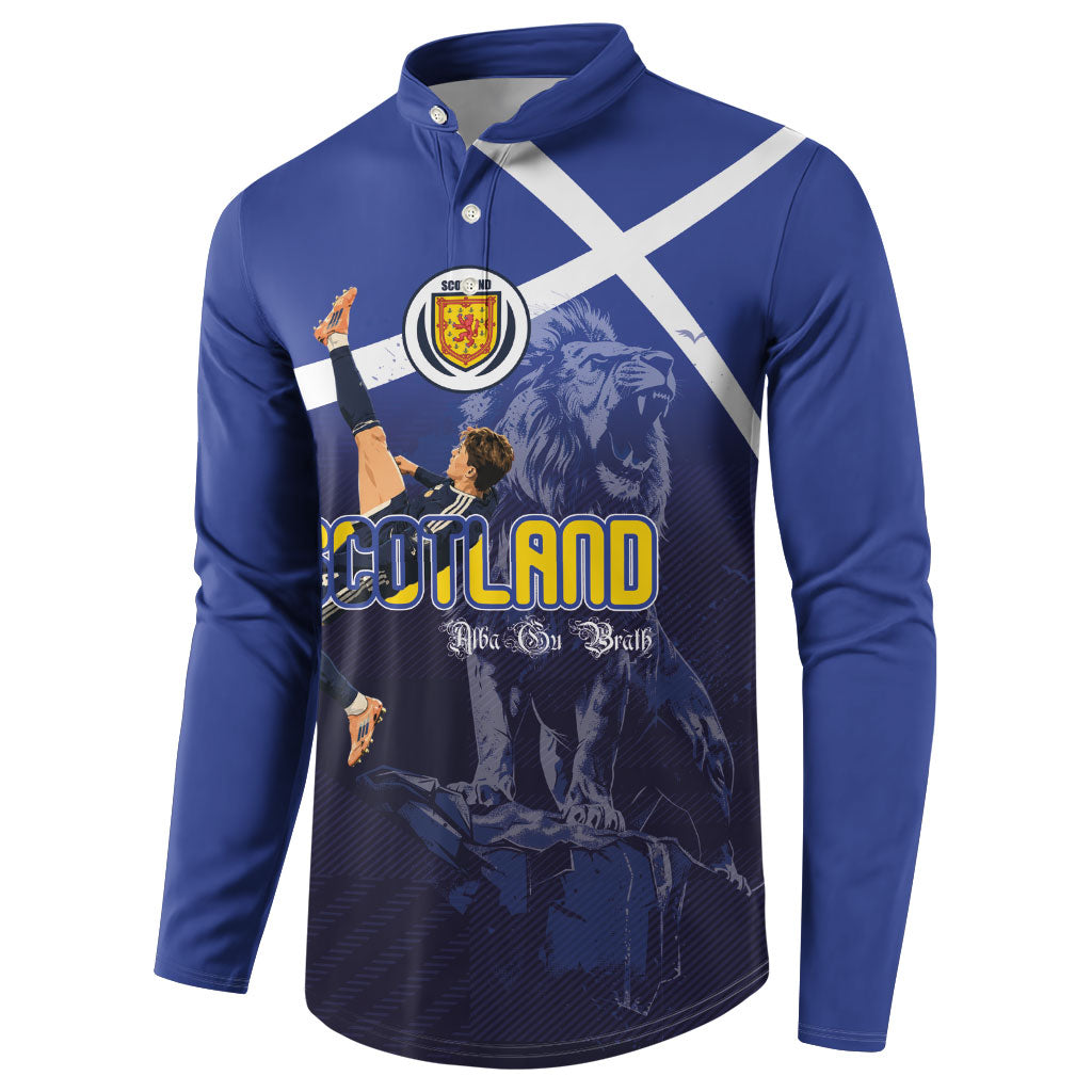 Custom Scotland National Football Button Sweatshirt Volley to the North America 2026