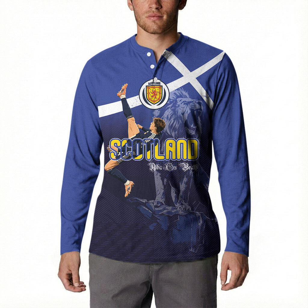Custom Scotland National Football Button Sweatshirt Volley to the North America 2026