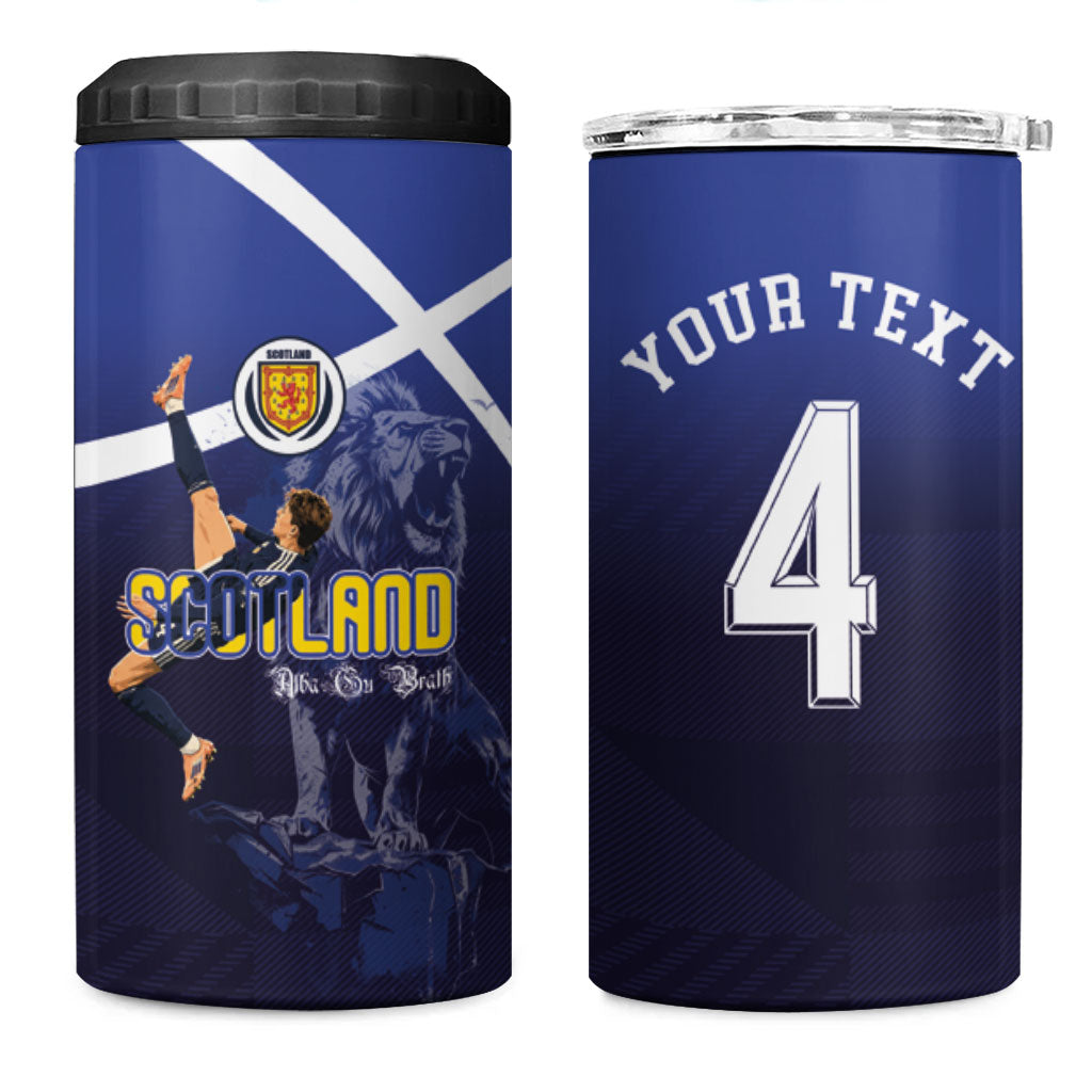 Custom Scotland National Football 4 in 1 Can Cooler Tumbler Volley to the North America 2026