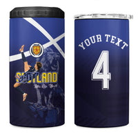 Custom Scotland National Football 4 in 1 Can Cooler Tumbler Volley to the North America 2026