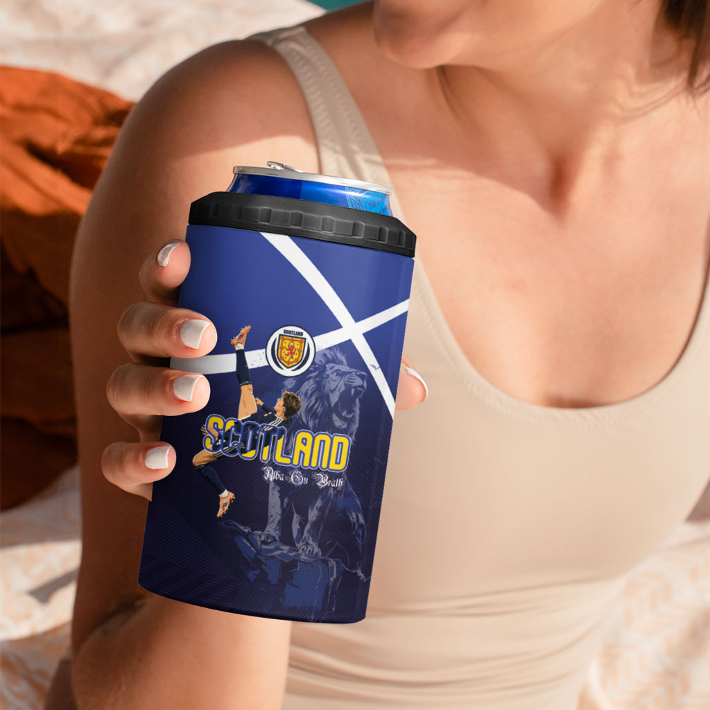 Custom Scotland National Football 4 in 1 Can Cooler Tumbler Volley to the North America 2026