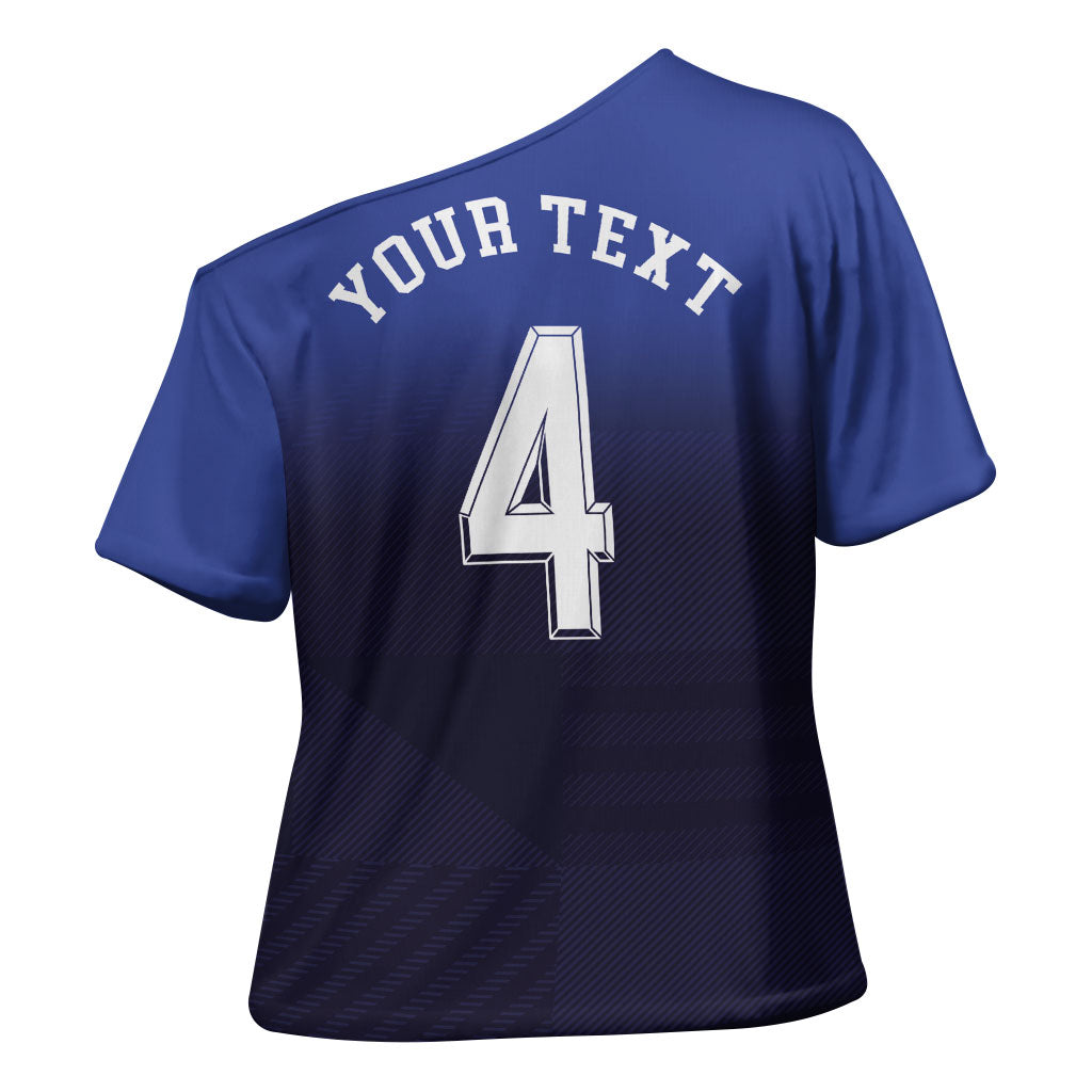 Custom Scotland National Football Cross Shoulder Shirt Volley to the North America 2026