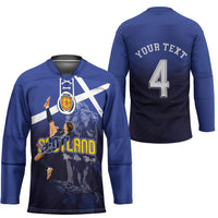 Custom Scotland National Football Hockey Jersey Volley to the North America 2026