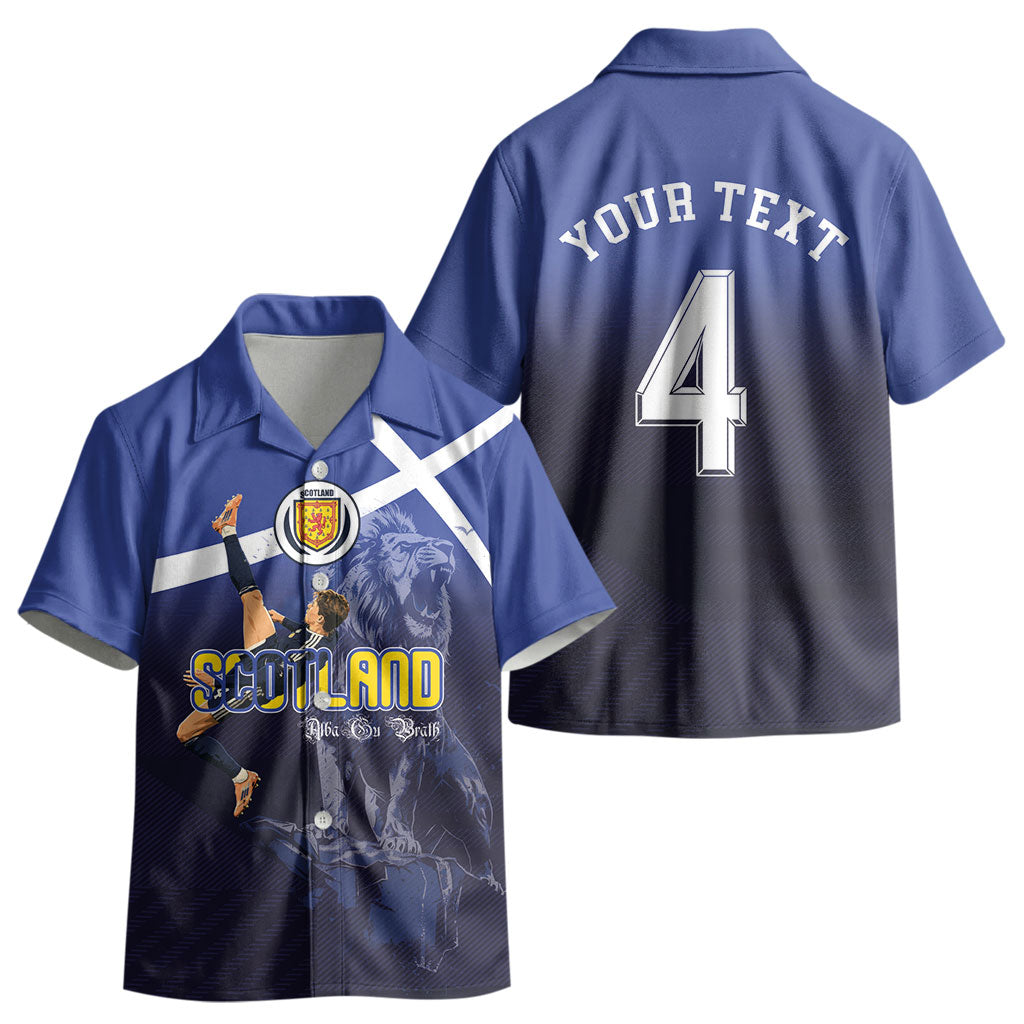 Custom Scotland National Football Kid Hawaiian Shirt Volley to the North America 2026 LT03