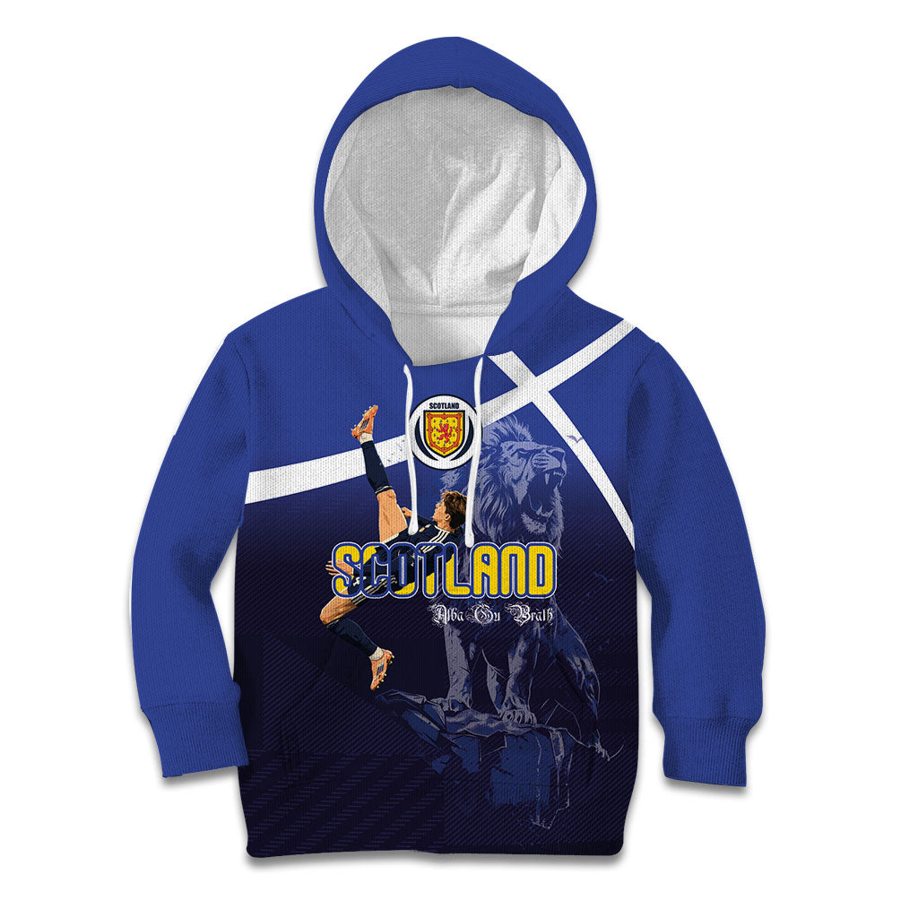 Custom Scotland National Football Kid Hoodie Volley to the North America 2026