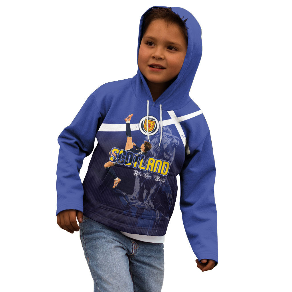 Custom Scotland National Football Kid Hoodie Volley to the North America 2026