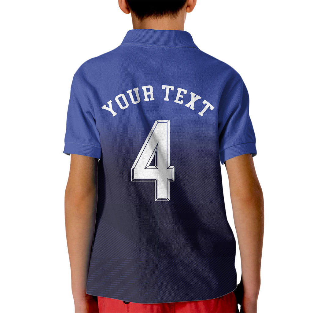 Custom Scotland National Football Kid Polo Shirt Volley to the North America 2026