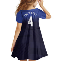 Custom Scotland National Football Kid Short Sleeve Dress Volley to the North America 2026