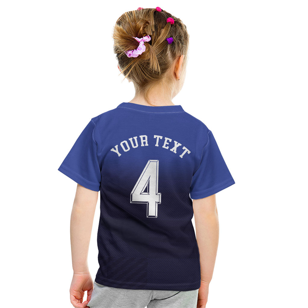 Custom Scotland National Football Kid T Shirt Volley to the North America 2026
